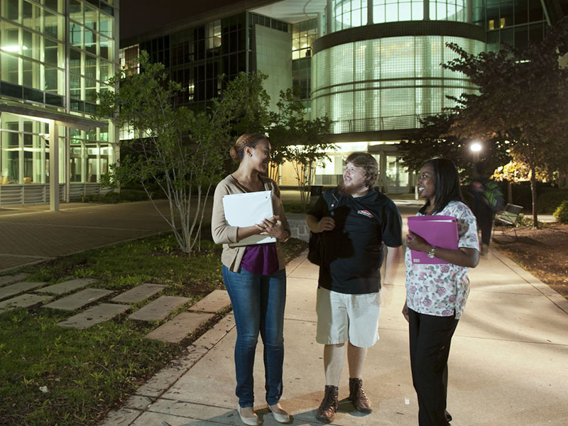 Night time can be the right time to take classes at Ga. Perimeter